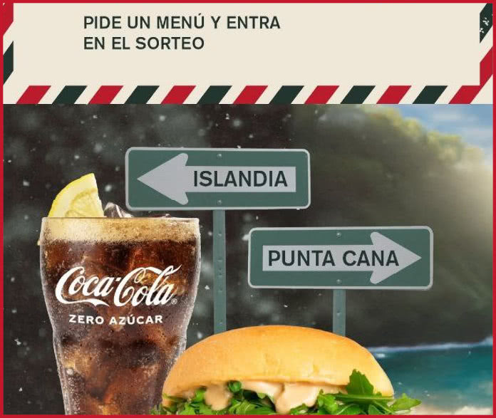 Sorteo Por Compra The Good Burger Coca Cola Viaje Islandia Punta Cana