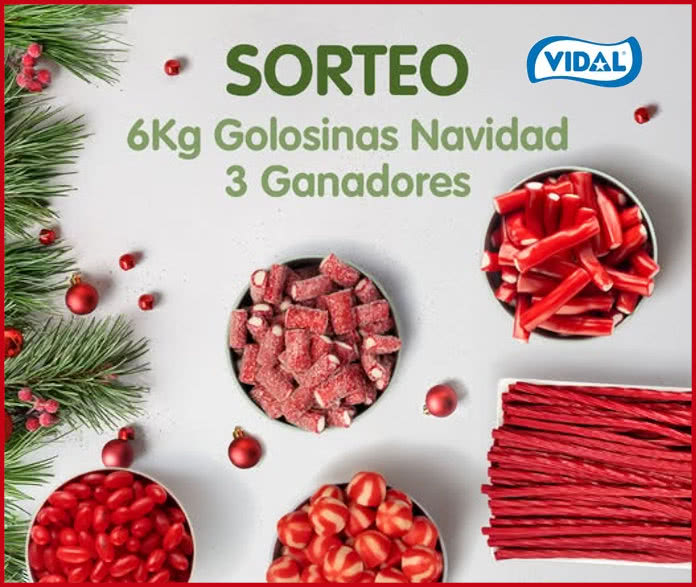Sorteo Vidal Golosinas 6kg Golosinas Navidad