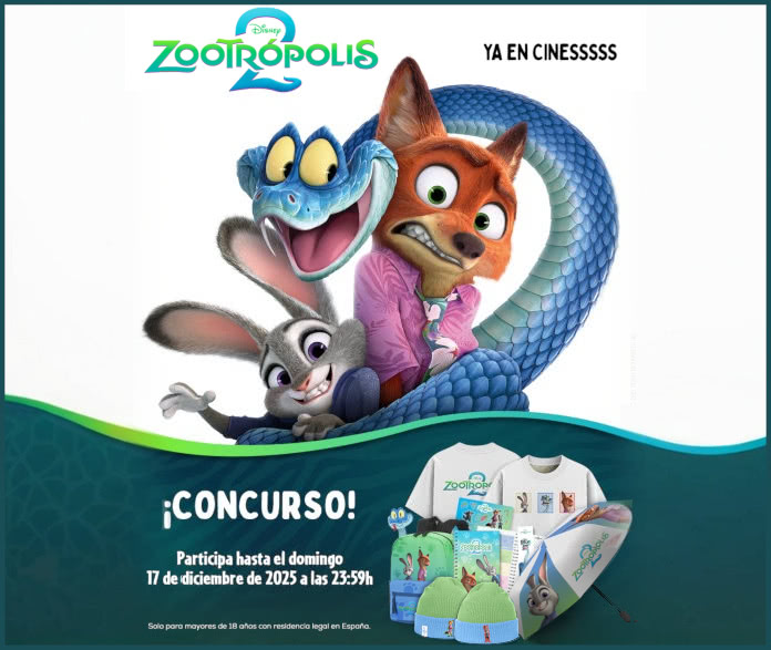 Sorteo Zootrópolis 2 10 Packs Merchandising