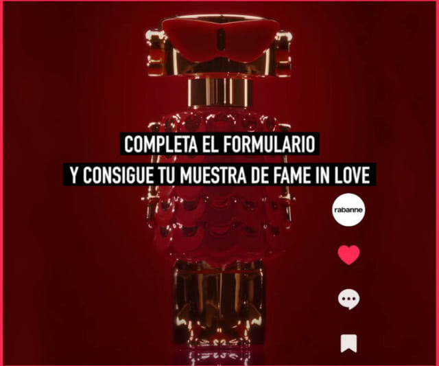 Muestras Gratis Paco Rabanne Fame In Love Anuncio