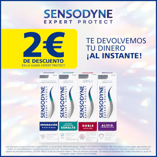 Reembolso Sensodyne 2e Descuento 5000 Primeros