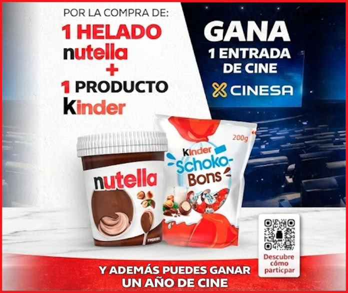 Regalo Por Compra Nutella Entradas Cine Sorteo 12 Meses