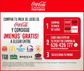 Sorteo Por Compra Coca Cola Menú Gratis
