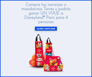 Sorteo Por Compra Naranjas Torres Viaje Disneyland Paris
