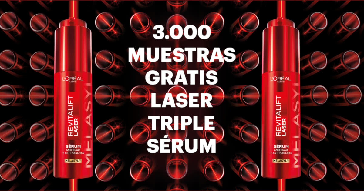 Muestras Gratis LOreal 3.000 Kits Laser Triple Serum 1200
