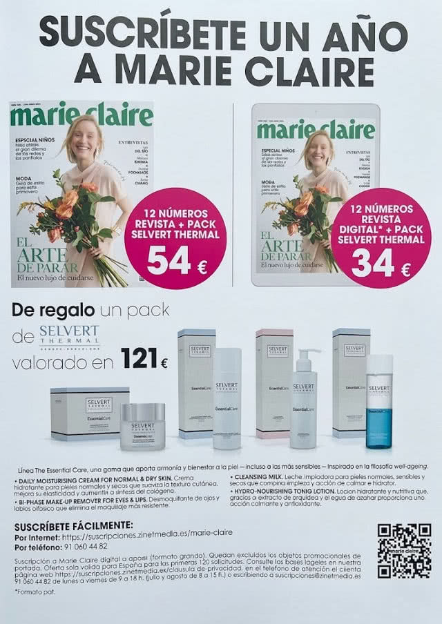 Regalos Suscripción Revistas Marie Claire Abril 2026