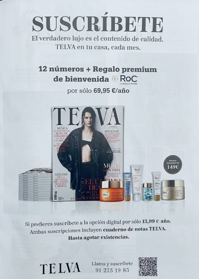 Regalos Suscripción Revistas Telva Abril 2026