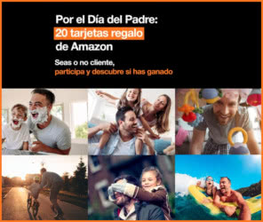 Sorteo Orange 20 Tarjetas Amazon 5e