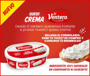Reembolso El Ventero Queso Crema 2.5€