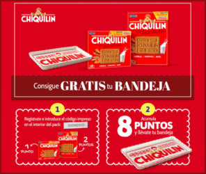 Regalo Por Compra Chiquilin Bandeja