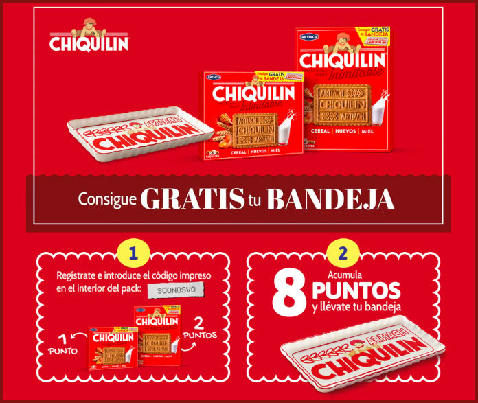 Regalo Por Compra Chiquilin Bandeja