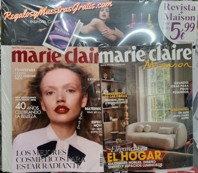Regalos Revistas Mayo 2026 Marie Claire