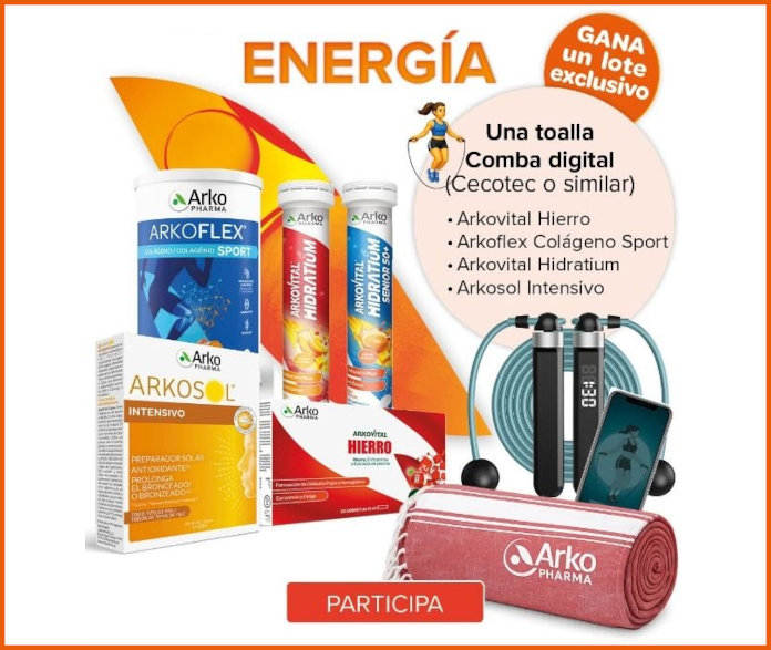 Sorteo Arkopharma 50 lotes energía