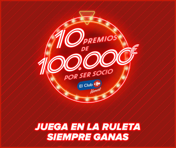 Sorteo Por Compra Carrefour 10 Premios 100000e Ruleta