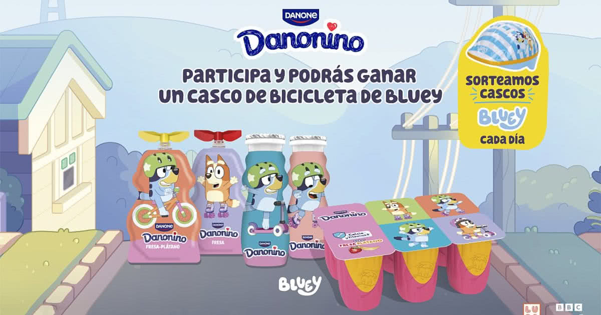 Sorteo Por Compra Danonino 175 Cascos Bluey Largo