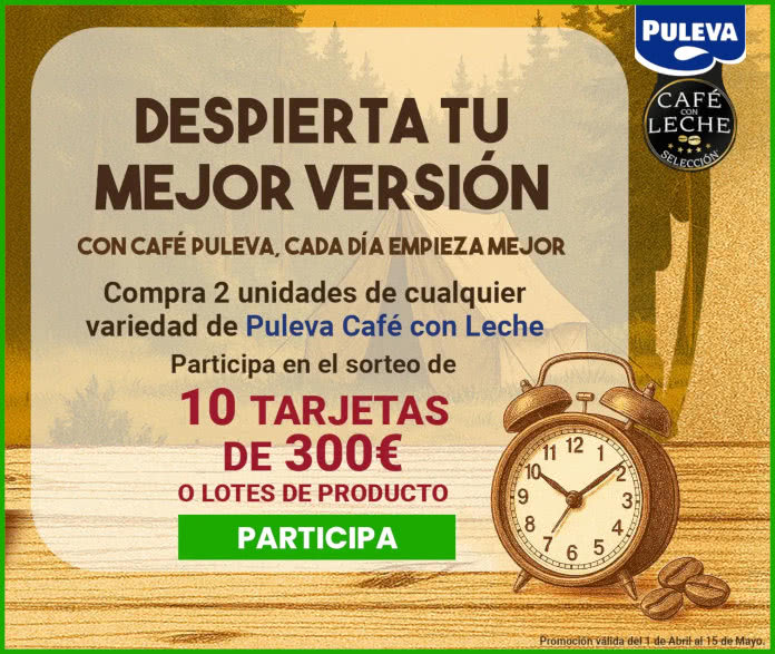 Sorteo Por Compra Puleva 10 Tarjetas 300e
