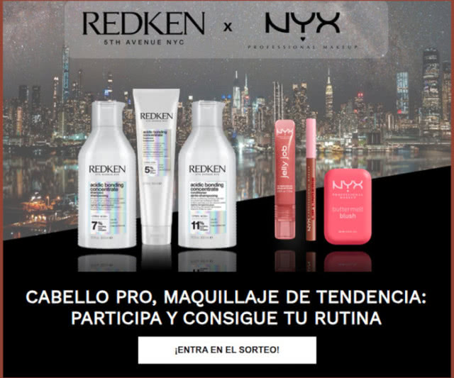 Sorteo Redken Nyx 3 Lotes