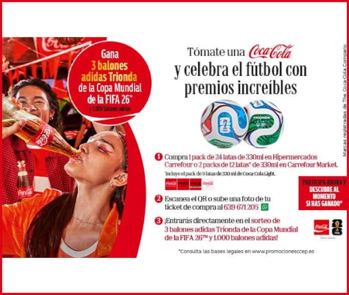 Sorteo por compra de Coca-Cola