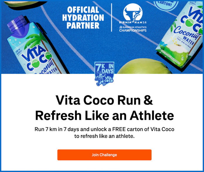 Strava regala Vita Choco Run
