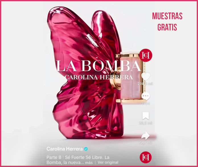 Muestras Gratis Carolina Herrera La Bomba Anuncio