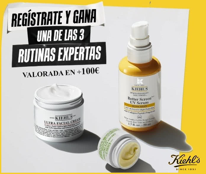 Sorteo Kiehls 3 Rutinas Expertas