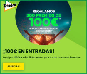 Sorteo Por Compra Trident 300 Premios 100e Ticketmaster