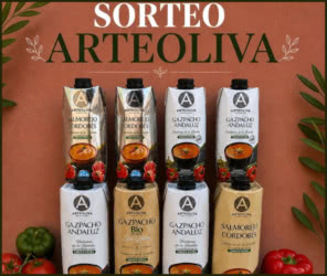 Sorteo Instagram ArteOliva un lote de gazpacho y salmorejo