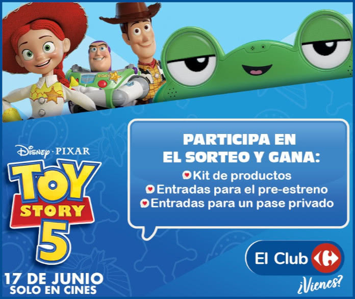 Sorteo Carrefour kit merchandising Toy Story 5