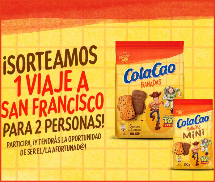Sorteo por compra ColaCao viaje a San Francisco