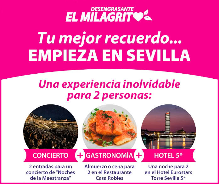 Sorteo por compra El Milagrito experiencia en Sevilla