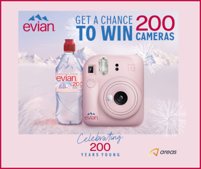 Sorteo por compra Evian 200 cámaras Fujifilm