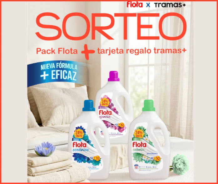 Sorteo 10 premios detergentes Flota y tarjeta regalo Tramas+