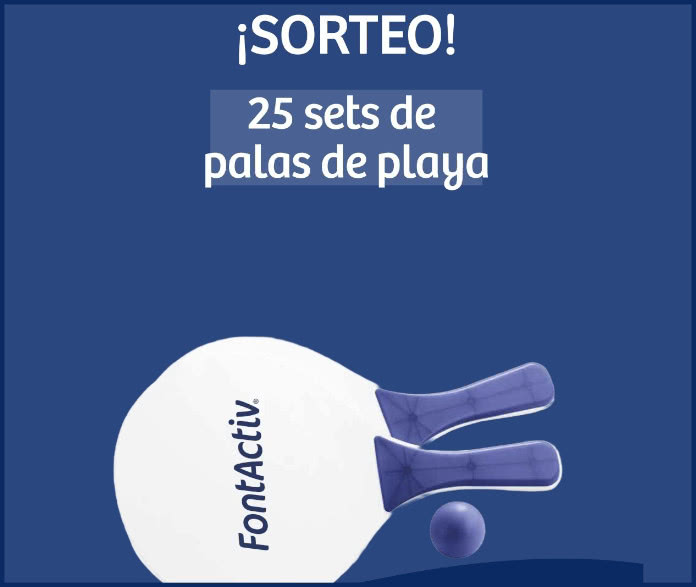 Sorteo Instagram 25 sets de palas de playa FontActiv