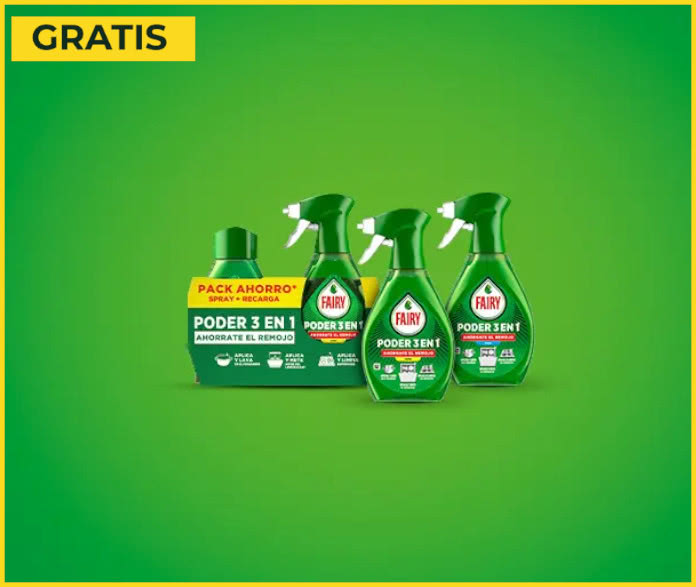 40.000 cupones para reembolso Fairy Spray en La Cuponera