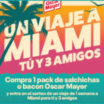 Sorteo por compra Oscar Mayer viaje a Miami