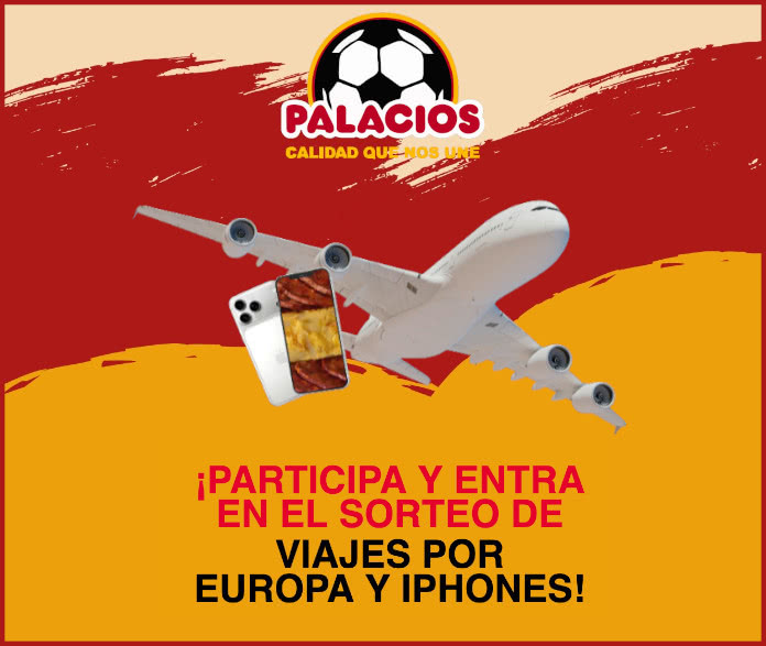 Sorteo por compra Palacios Viajes por Europa iPhones