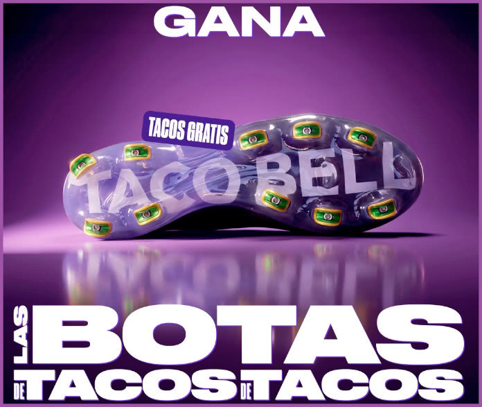 Sorteo Instagram botas de fútbol + un año de tacos Taco Bell