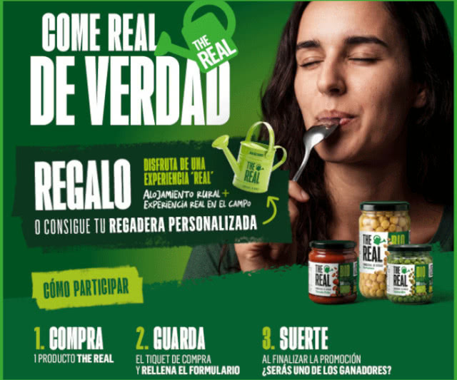 Sorteo por compra The Real Green Food