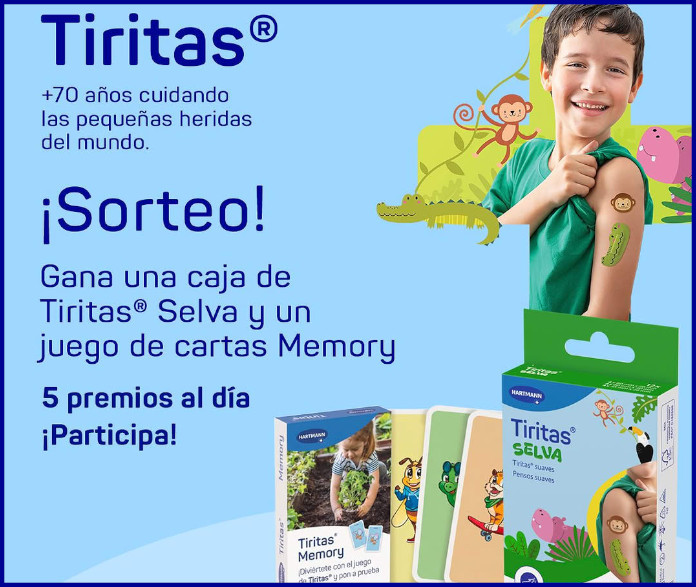Sorteo 35 premios para niños de Tiritas