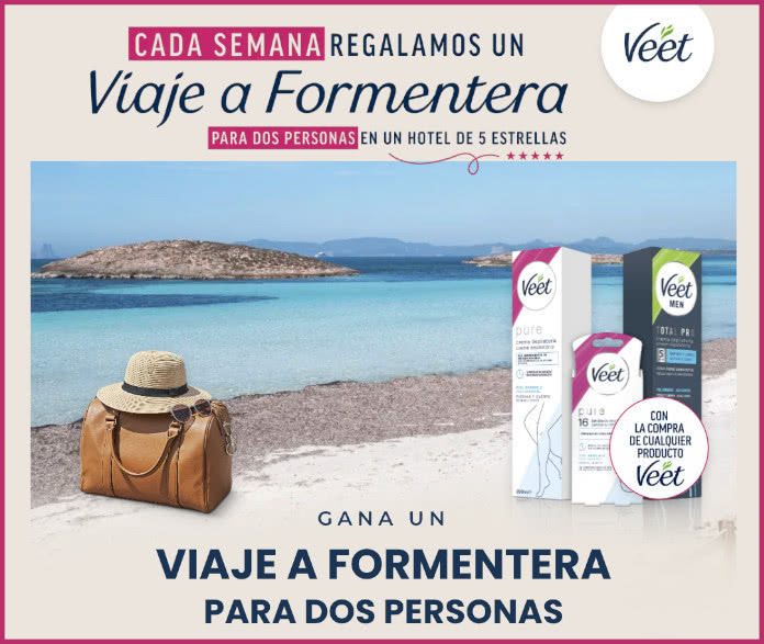 Sorteo por compra de Veet viaje a Formentera