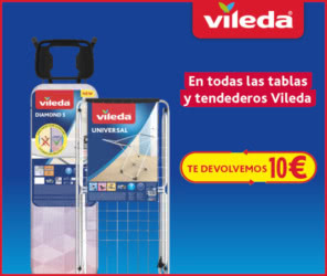 3.000 reembolsos de hasta 10 € en tendederos y tablas de planchado Vileda