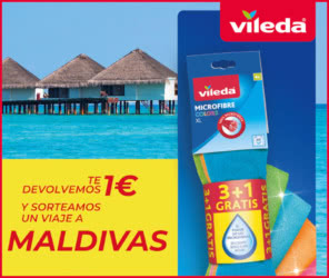 8.000 reembolsos de 1 € Vileda y sorteo viaje valorado en 8.000 €