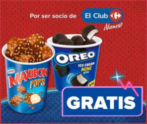 Regalo Por Compra Carrefour Tarrinas Helado Maxibon Pops Oreo Mini