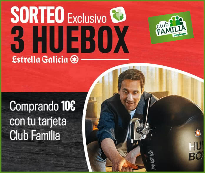 Sorteo Por Compra Coviran Estrella Galicia 3 Huebox
