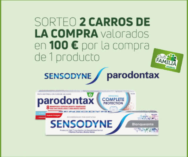 Sorteo Por Compra Coviran Parodontax Sensodyne 2 Carros Compra