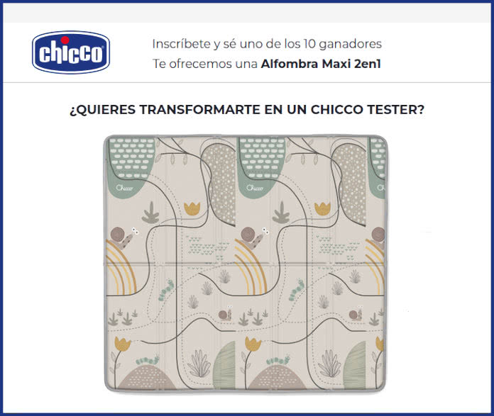 Tester Chicco 10 Alfombras Maxi 2en1