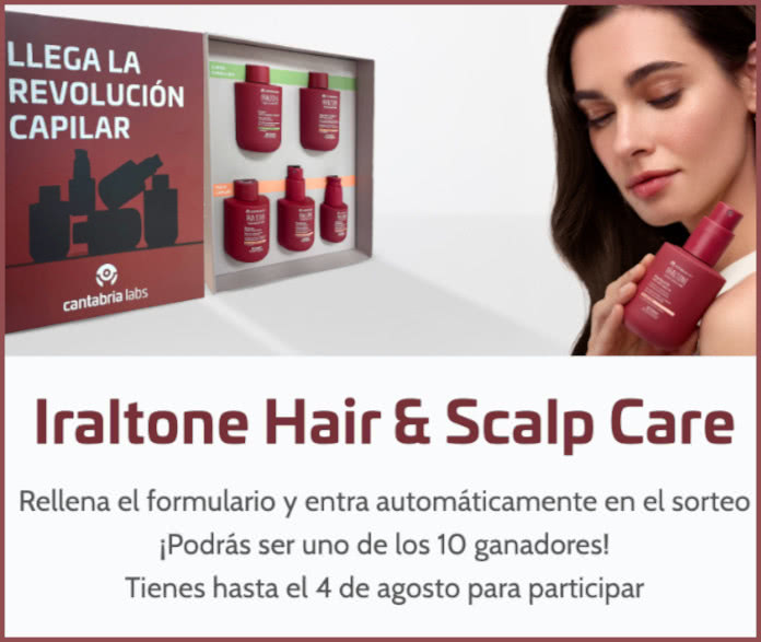 Sorteo 10 Packs Iraltone Hair & Scalp Care