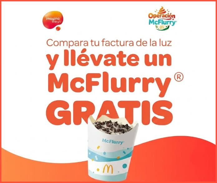 Promoción Helado McFlurry Gratis Imagina