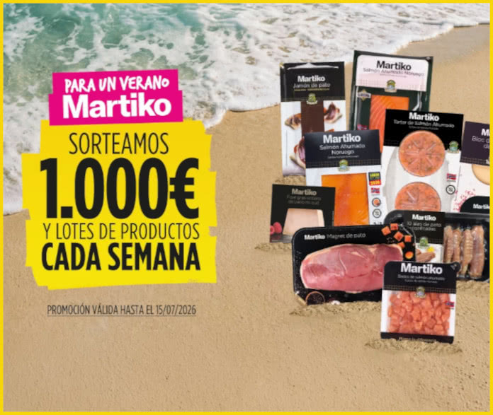 Sorteo por compra Martiko