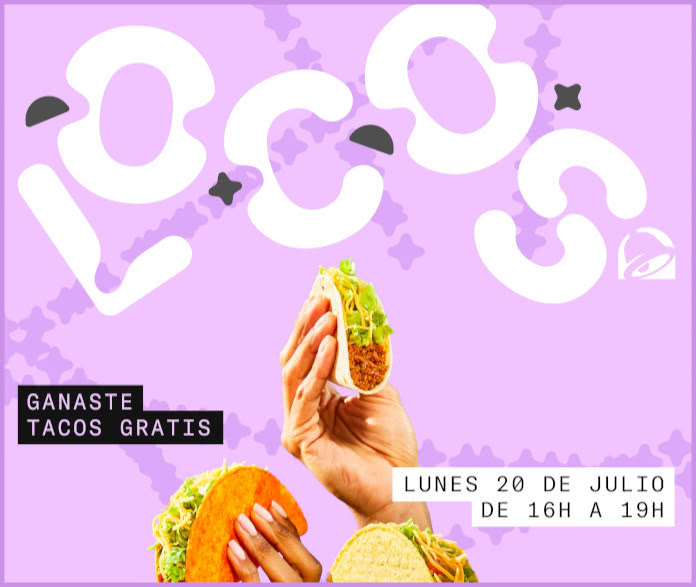 Promoción Tacos Gratis Taco Bell